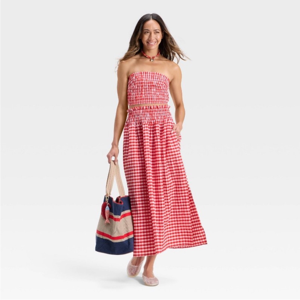 Universal Thread Red Gingham Set